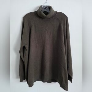 NWT ROOTS | Bowen Sweater Turtleneck Forest Green Sz XL
